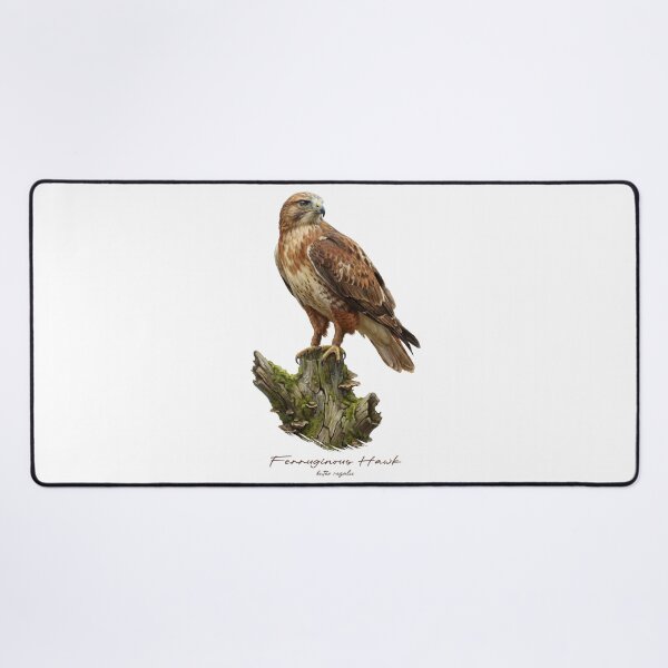Item preview, Ferruginous Hawk on Mossy Stump designed and sold by Takeda-art.