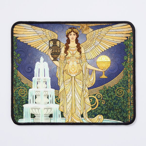 Item preview, Hebe and the Fountain of Youth | Greek Goddess Art Nouveau Fantasy designed and sold by Stoneflower-Art.
