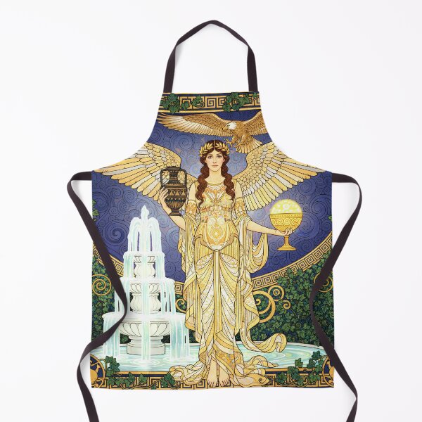 Item preview, Hebe and the Fountain of Youth | Greek Goddess Art Nouveau Fantasy designed and sold by Stoneflower-Art.