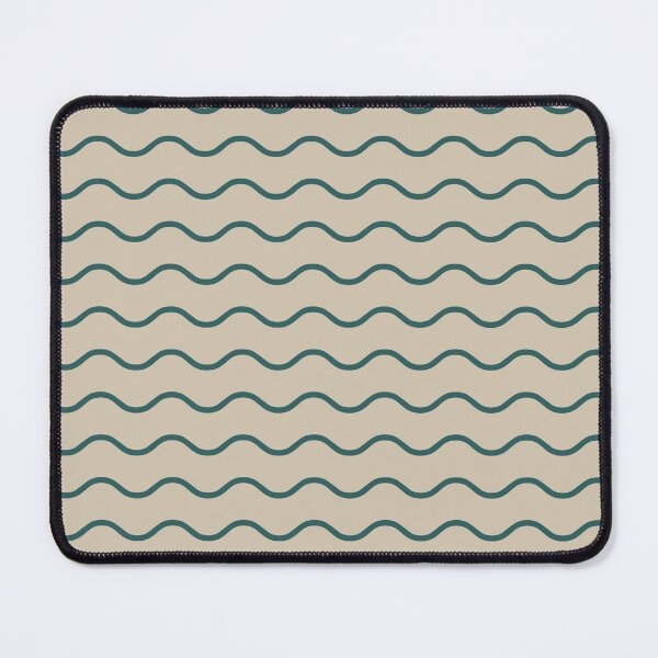 Item preview, Beige And Teal Waves Pattern designed and sold by pattern-archive.