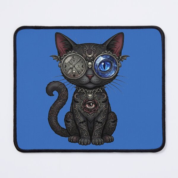 Item preview, Occult Eyed Gothic Cat Mystic Familiar designed and sold by MegaNovaArt.