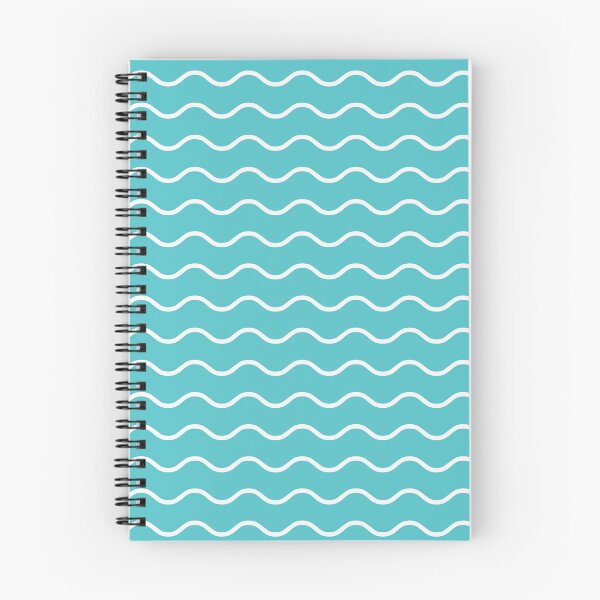 Item preview, Aqua And White Waves Pattern designed and sold by pattern-archive.