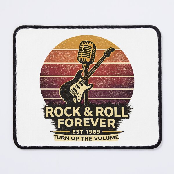 Item preview, Rock & Roll Forever Retro Music Tee designed and sold by Epic Wear Store.