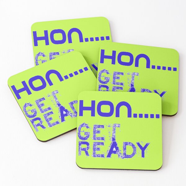 Item preview, Hon... Get Ready - Blue Grunge Retro Typography Design designed and sold by zohocreations.