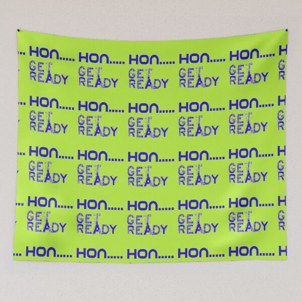 Item preview, Hon... Get Ready - Blue Grunge Retro Typography Design designed and sold by zohocreations.