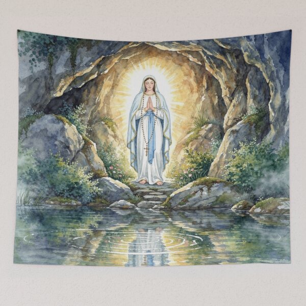 Item preview, Apparition of Our Lady of Lourdes designed and sold by jefboutique6150.