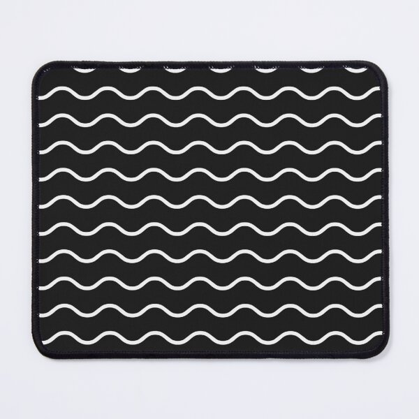 Item preview, Black And White Waves Pattern designed and sold by pattern-archive.