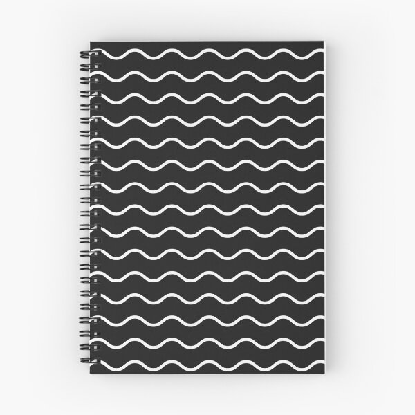 Item preview, Black And White Waves Pattern designed and sold by pattern-archive.