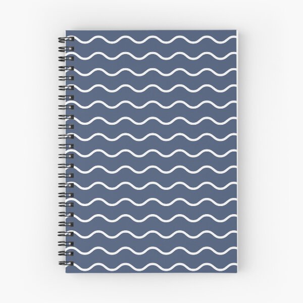 Item preview, Blue And White Waves Pattern designed and sold by pattern-archive.