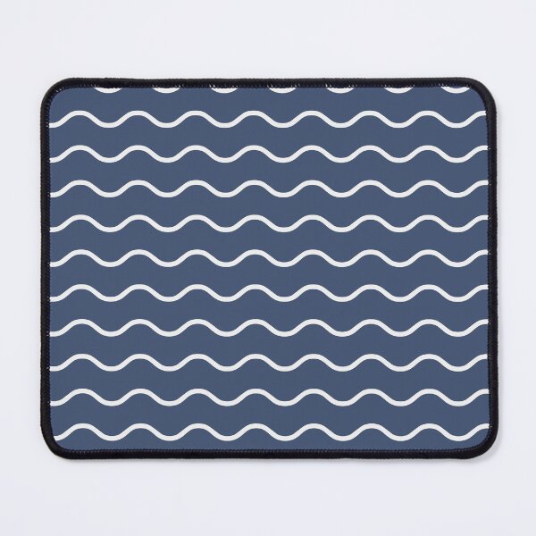 Item preview, Blue And White Waves Pattern designed and sold by pattern-archive.