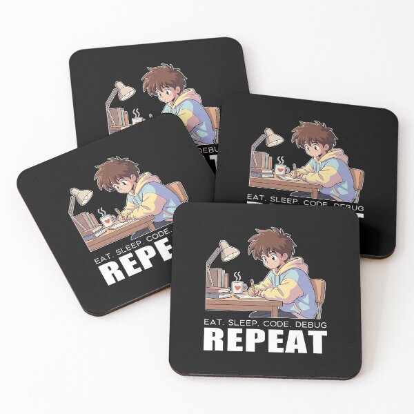Item preview, Retro Lofi Developer - Eat Sleep Code Debug Repeat - 90s Aesthetic Coder designed and sold by Osmose-Studio ⭐⭐⭐⭐⭐.