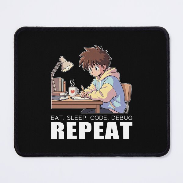 Item preview, Retro Lofi Developer - Eat Sleep Code Debug Repeat - 90s Aesthetic Coder designed and sold by Osmose-Studio ⭐⭐⭐⭐⭐.
