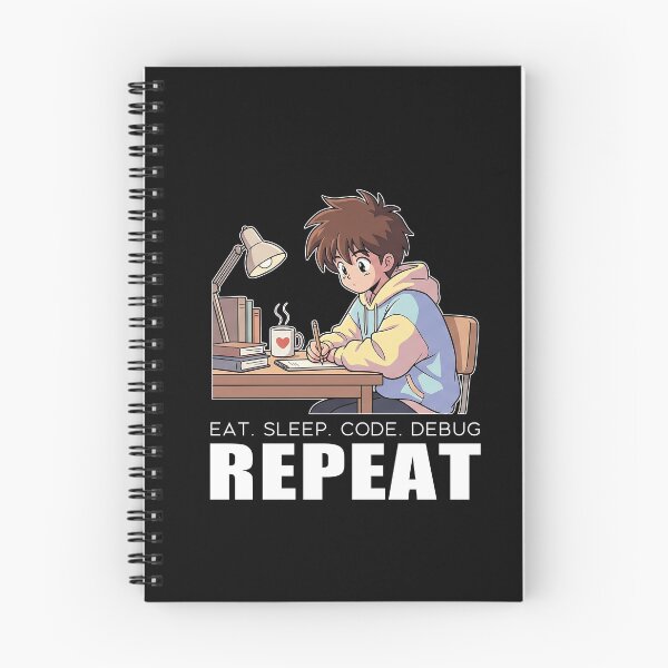 Item preview, Retro Lofi Developer - Eat Sleep Code Debug Repeat - 90s Aesthetic Coder designed and sold by Osmose-Studio.