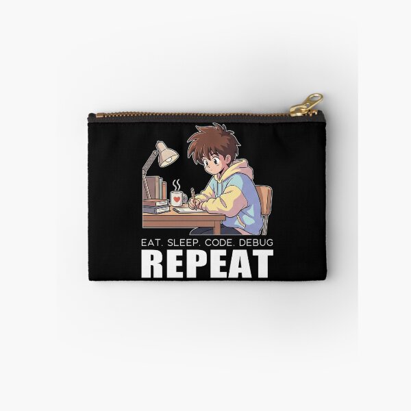 Item preview, Retro Lofi Developer - Eat Sleep Code Debug Repeat - 90s Aesthetic Coder designed and sold by Osmose-Studio.