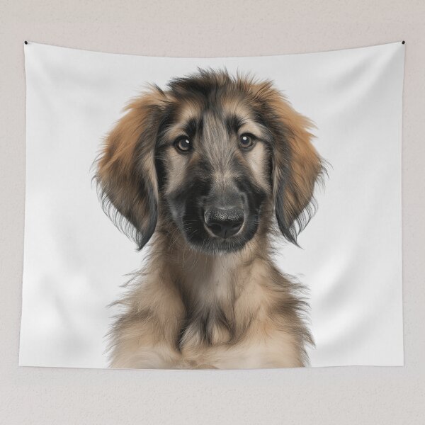 Item preview, Adorable Afghan Hound puppy for Cute Kabul Hound puppy lovers designed and sold by LazyOwlStore.