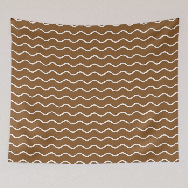 Item preview, Bronze And White Waves Pattern designed and sold by pattern-archive.