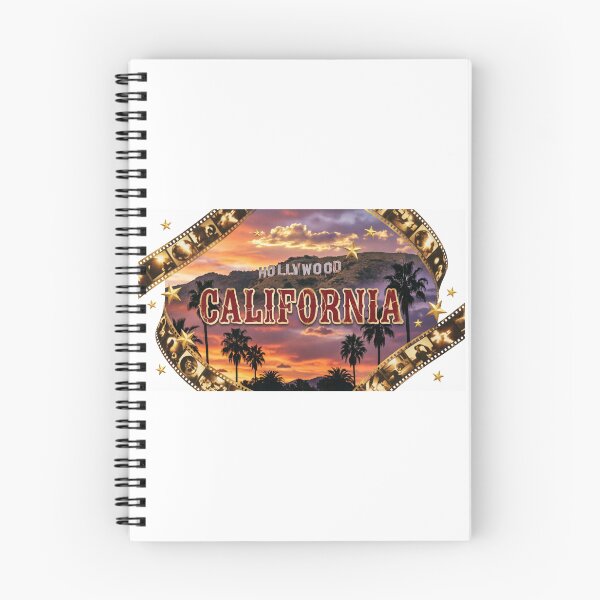 Item preview, *Hollywood Sunset CALIFORNIA with Film Reel and Stars - Vintage Movie Design* designed and sold by Petringo.