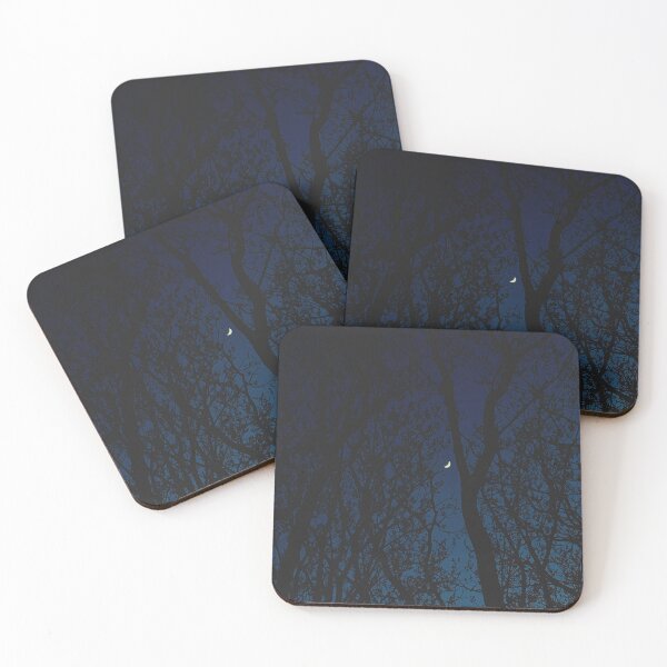 Item preview, branches framing a crescent moon (scotland) (april 2026) designed and sold by photosbykel.