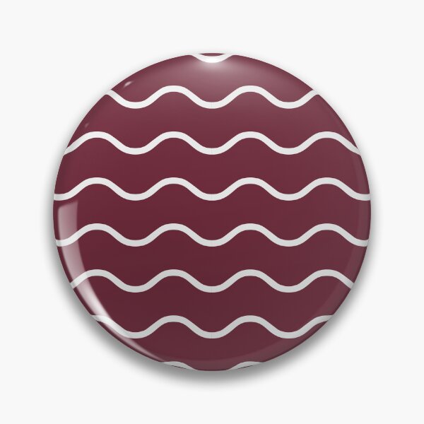 Item preview, Burgundy And White Waves Pattern designed and sold by pattern-archive.