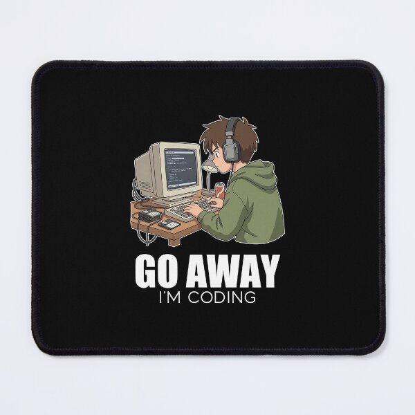 Item preview, Retro Lofi Developer - Go Away I'm Coding - 90s Aesthetic Tech Art designed and sold by Osmose-Studio.