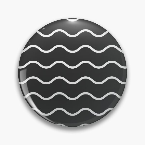 Item preview, Charcoal And White Waves Pattern designed and sold by pattern-archive.