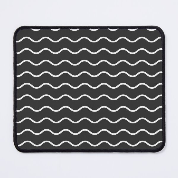 Item preview, Charcoal And White Waves Pattern designed and sold by pattern-archive.