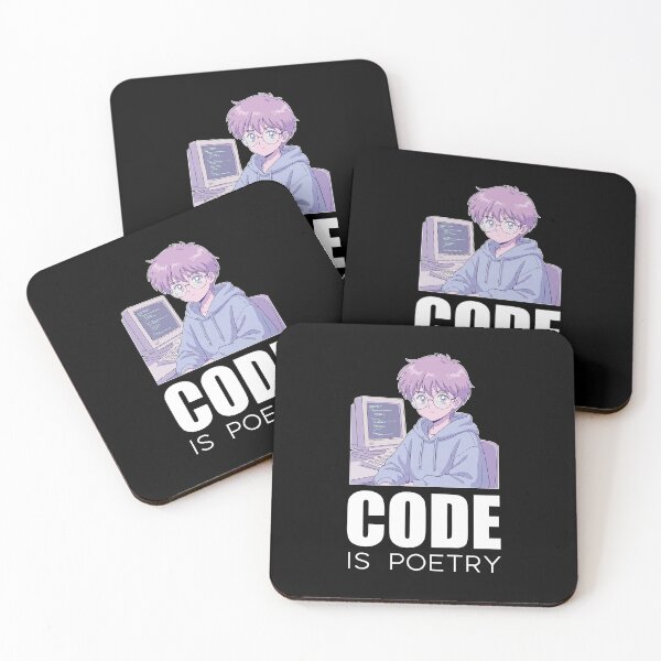 Item preview, Retro Lofi Programmer - Code Is Poetry - 90s Aesthetic Digital Art designed and sold by Osmose-Studio.