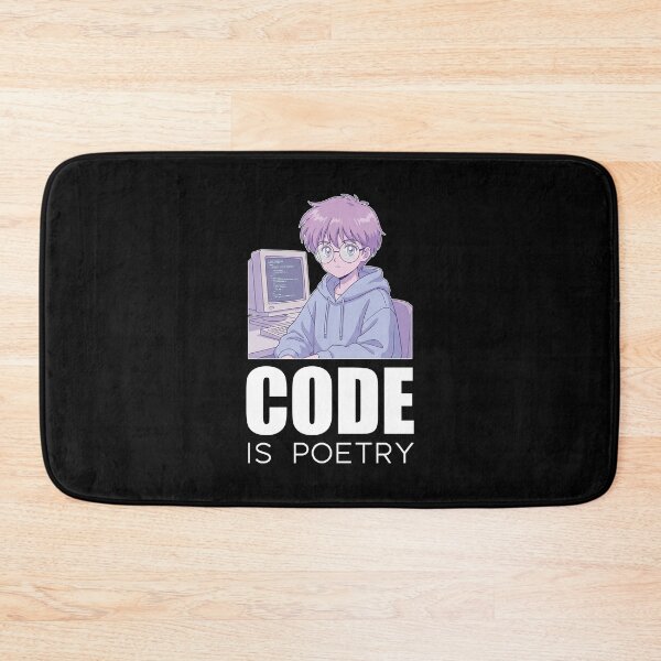 Item preview, Retro Lofi Programmer - Code Is Poetry - 90s Aesthetic Digital Art designed and sold by Osmose-Studio.