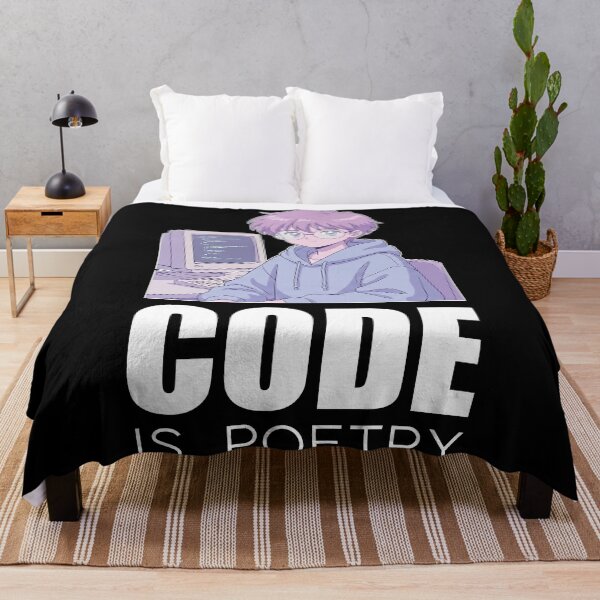 Item preview, Retro Lofi Programmer - Code Is Poetry - 90s Aesthetic Digital Art designed and sold by Osmose-Studio.