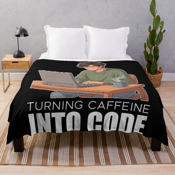 Artikelvorschau, Retro Lofi Coder – Koffein wird zu Code – Kaffeeästhetik der 90er entworfen und verkauft von Osmose-Studio.