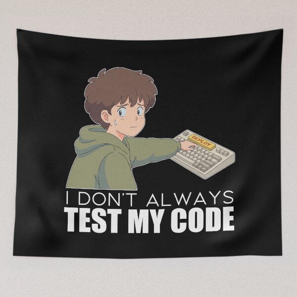 Item preview, Retro Lofi Software Engineer - I Dont Always Test My Code - 90s Humor Art designed and sold by Osmose-Studio.