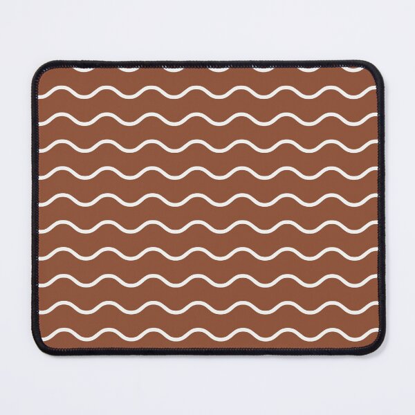 Item preview, Copper And White Waves Pattern designed and sold by pattern-archive.