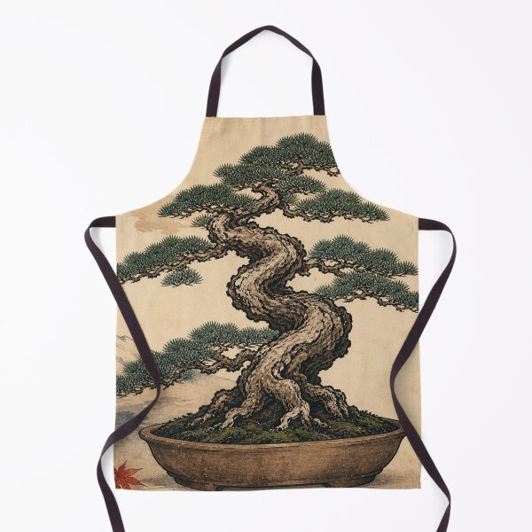 Item preview, Bonsai Pine - Vintage Traditional Japanese Ukiyo-e Woodblock Print Style designed and sold by bapupa.