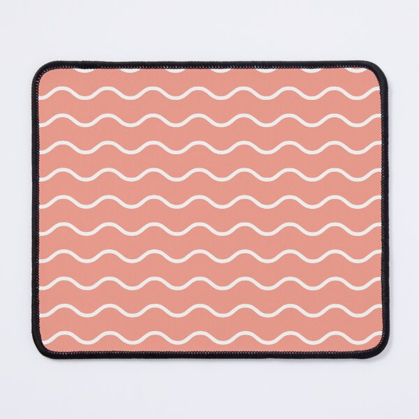Item preview, Coral And White Waves Pattern designed and sold by pattern-archive.
