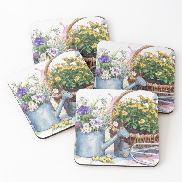 Item preview, Gardening in Watercolor designed and sold by tomorrowsart.