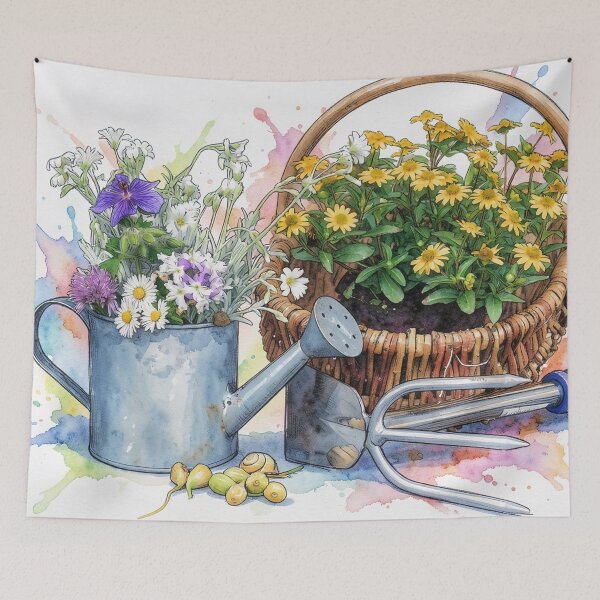 Item preview, Gardening in Watercolor designed and sold by tomorrowsart.