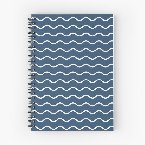 Item preview, Denim And White Waves Pattern designed and sold by pattern-archive.