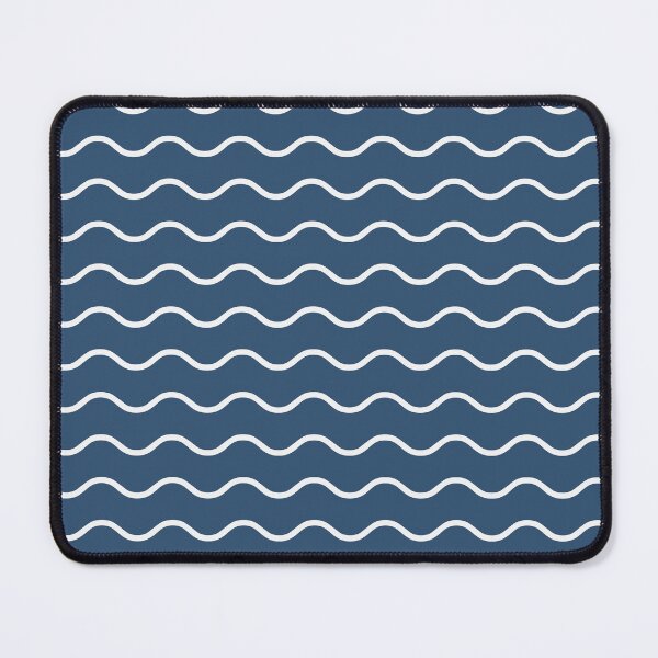 Item preview, Denim And White Waves Pattern designed and sold by pattern-archive.