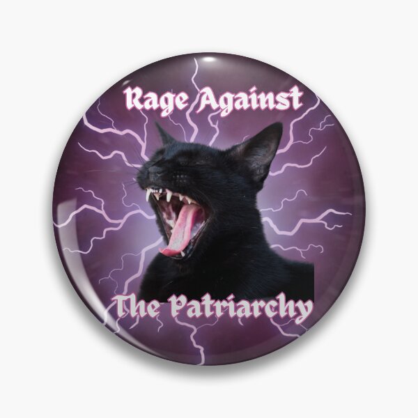 Item preview, Rage Against the Patriarchy Black Cat Graphic designed and sold by mowsdesigns.