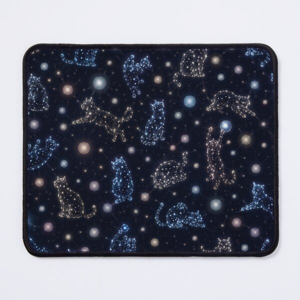 Item preview, Celestial Cat Constellations Cosmic Starry Cats Pattern Dreamy Galaxy Feline Art designed and sold by Mindworx21.