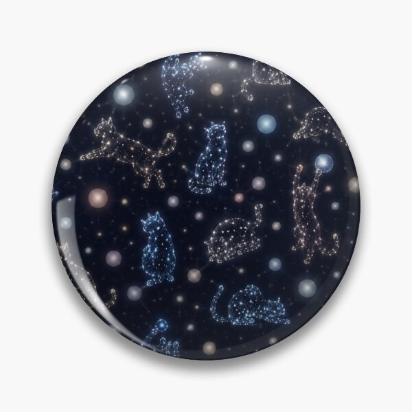 Item preview, Celestial Cat Constellations Cosmic Starry Cats Pattern Dreamy Galaxy Feline Art designed and sold by Mindworx21.