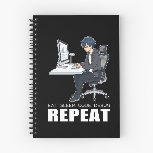 Item preview, Modern Corporate Developer - Eat Sleep Code Debug Repeat - Sleek Tech Art designed and sold by Osmose-Studio.