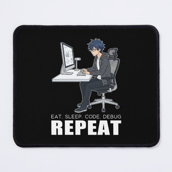 Item preview, Modern Corporate Developer - Eat Sleep Code Debug Repeat - Sleek Tech Art designed and sold by Osmose-Studio.