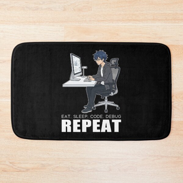Item preview, Modern Corporate Developer - Eat Sleep Code Debug Repeat - Sleek Tech Art designed and sold by Osmose-Studio.