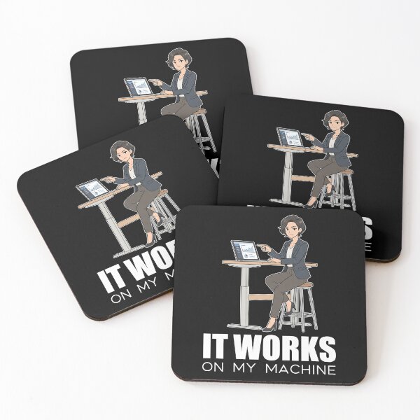 Item preview, Corporate Developer Humor - It Works On My Machine - Modern Tech Art designed and sold by Osmose-Studio.