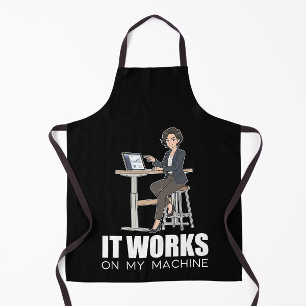Item preview, Corporate Developer Humor - It Works On My Machine - Modern Tech Art designed and sold by Osmose-Studio.