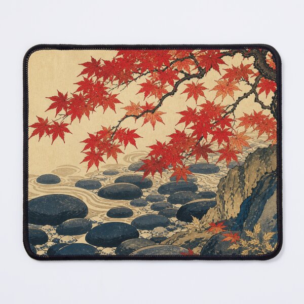 Item preview, Japanese Maple - Vintage Traditional Ukiyo-e Woodblock Print Style designed and sold by bapupa.