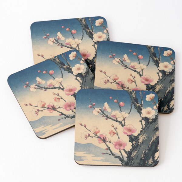 Item preview, Japanese Plum - Vintage Traditional Ukiyo-e Woodblock Print Style designed and sold by bapupa.