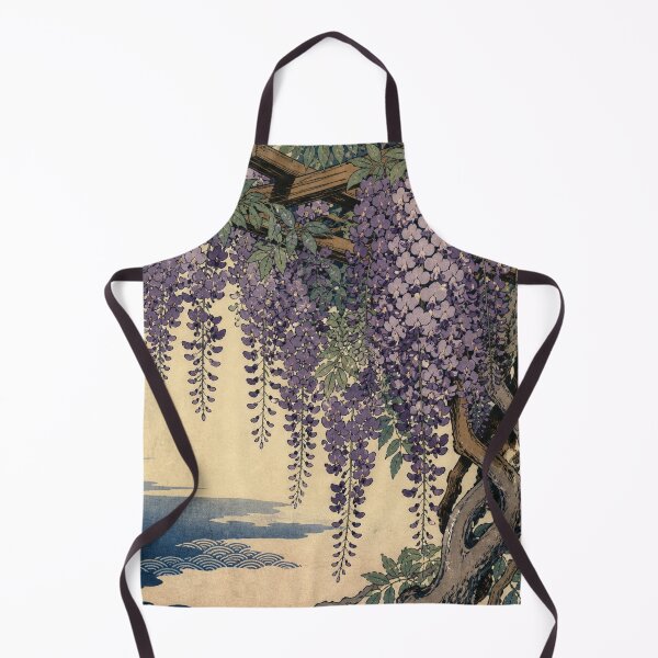 Item preview, Japanese Wisteria - Vintage Traditional Ukiyo-e Woodblock Print Style designed and sold by bapupa.