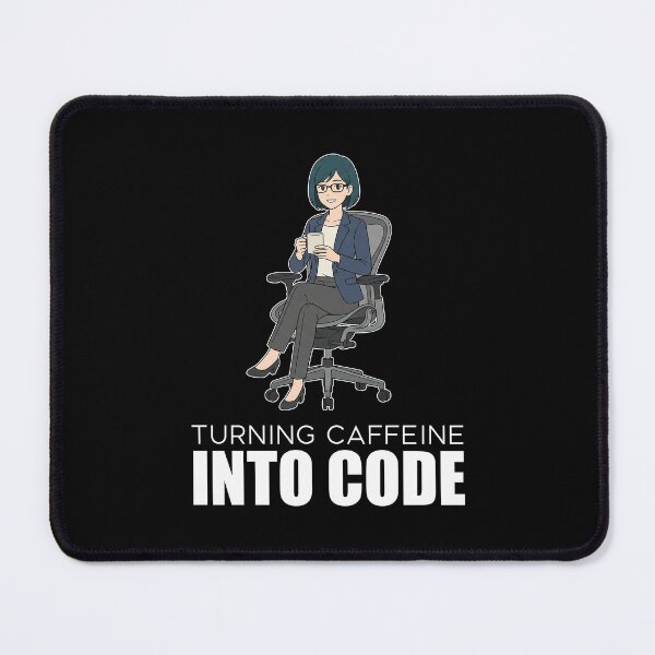 Item preview, Corporate Coder - Turning Caffeine Into Code - Sleek Office Art designed and sold by Osmose-Studio.